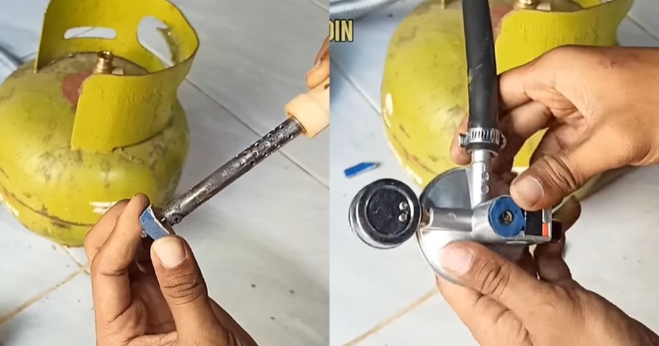 Tanpa ditambal karet gelang, ini trik mengatasi tabung gas elpiji bocor cuma pakai 1 alat sederhana