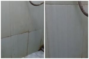 Tak perlu disikat, ini trik bersihkan kerak dinding kamar mandi pakai tambahan 1 bahan dapur