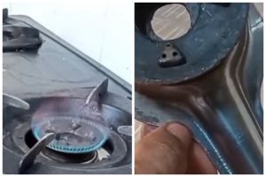 Bukan pakai sitrun, ini cara bersihkan kerak di corong tungku kompor pakai 1 bahan sederhana