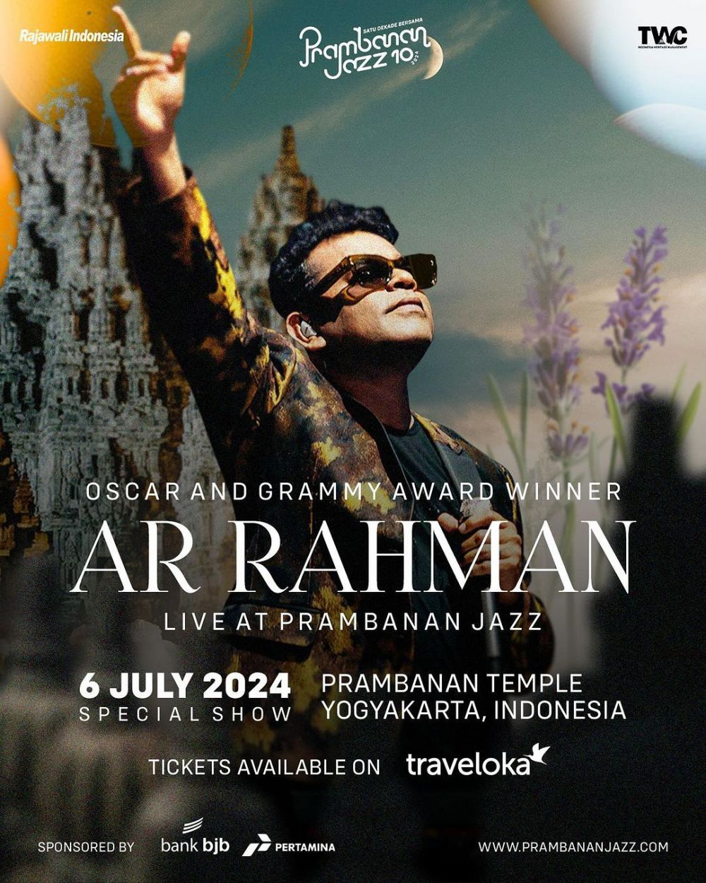 Rayakan satu dekade, Prambanan Jazz Festival 2024 hadirkan AR Rahman pelantun lagu Chaiyya Chaiyya