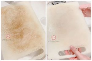 Tak perlu disikat, begini trik bersihkan noda kunyit membandel di talenan plastik pakai 3 bahan dapur