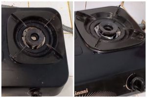 Tanpa perlu direndam sitrun, ini cara bersihkan kerak tebal di tungku kompor cuma pakai 2 bahan dapur