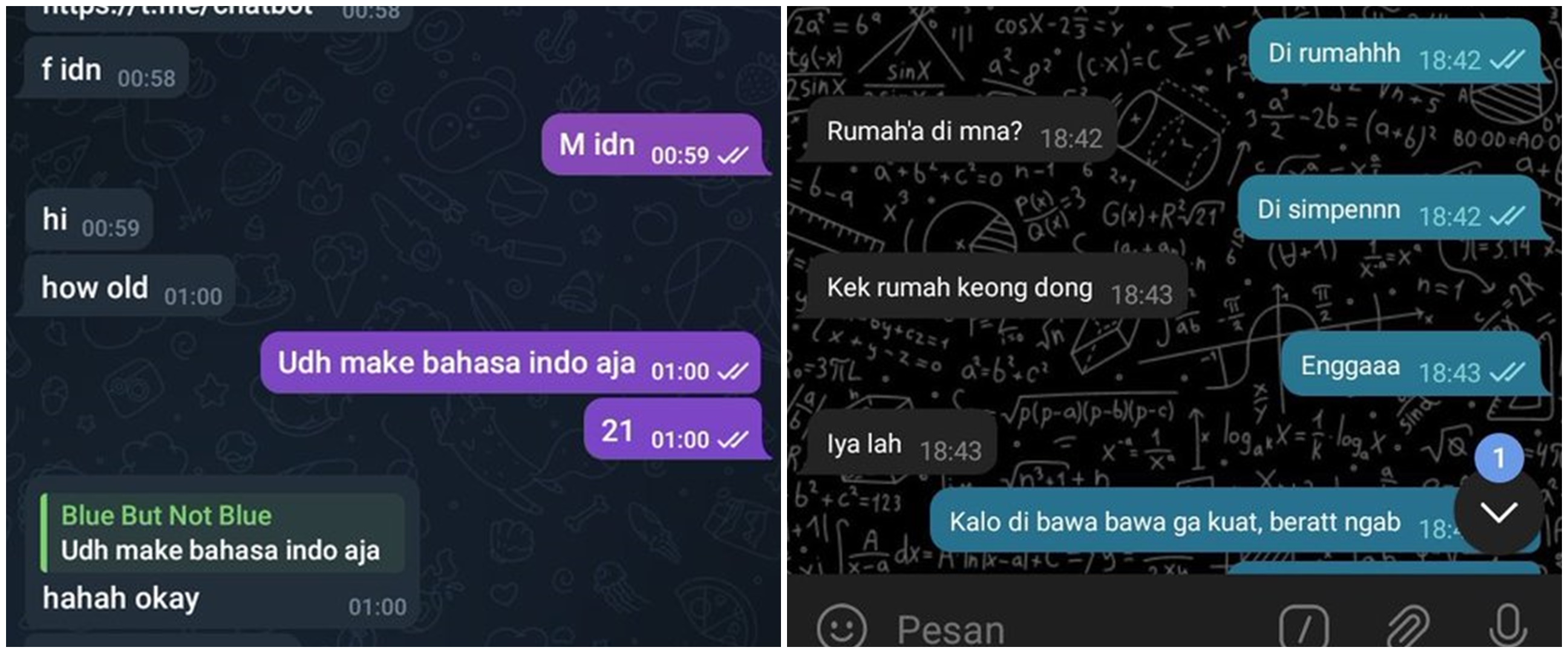 11 Chat lucu anonim Telegram ini bikin kesal, auto menguji kesabaran yang setipis tisu