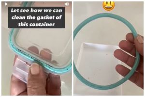 Tak digosok sabun cuci piring, ini trik hilangkan noda jamur di karet tutup toples pakai 2 bahan dapur