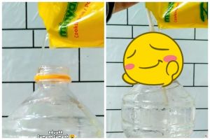 Tanpa corong, cara emak-emak menuang minyak goreng ke botol ini antitumpah cuma pakai 1 alat sederhana