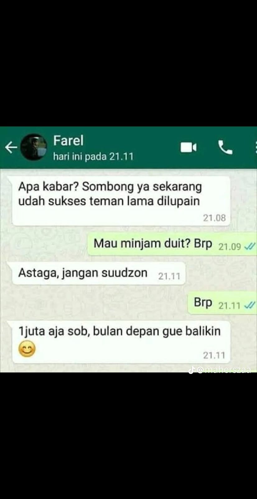 11 Chat lucu random dapat balasan tak terduga ini bikin cekikikan sekaligus nahan kesal