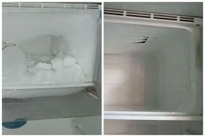 Cukup 10 menit, wanita ini punya trik cepat mencairkan bunga es di freezer tanpa didiamkan seharian