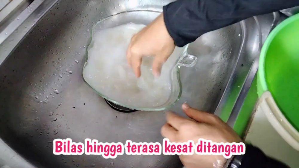 Trik mudah membersihkan lendir dan rasa asam pada kolang kaling tanpa jeruk nipis