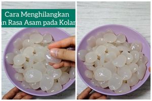 Trik mudah membersihkan lendir dan rasa asam pada kolang kaling tanpa jeruk nipis
