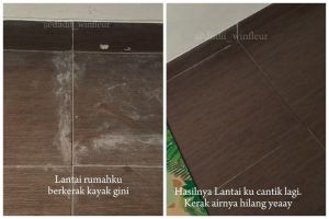 Tak perlu sitrun atau air panas, cara wanita basmi kerak air di lantai ini ampuh pakai 2 bahan dapur