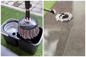 Bukan direndam detergen, ini cara cuci kain pel agar bersih dan tak bau amis cukup pakai 3 bahan dapur