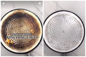 Tak digosok sabut kawat, trik bersihkan noda gosong di pantat wajan ini ampuh ditambah 1 bahan dapur