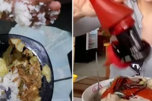 11 Potret kocak momen apes ketika makan ini jangan sampai terjadi saat mau buka puasa, pasti nyesek