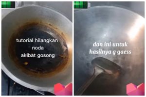 Tanpa ditaburi baking soda, ini cara hilangkan noda gosong di dasar wajan cukup tambah 1 bumbu dapur