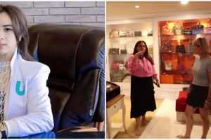 9 Potret walk in closet bos skincare Maharani Kemala ini bak butik elit, koleksi tasnya bikin melongo