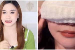 Tanpa eye cream, wanita ini tunjukkan cara atasi mata sembap setelah menangis pakai 1 bahan minuman