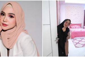 Dekorasinya serba pink bertema Hello Kitty, intip 9 potret kamar Ria Ricis saat masih gadis
