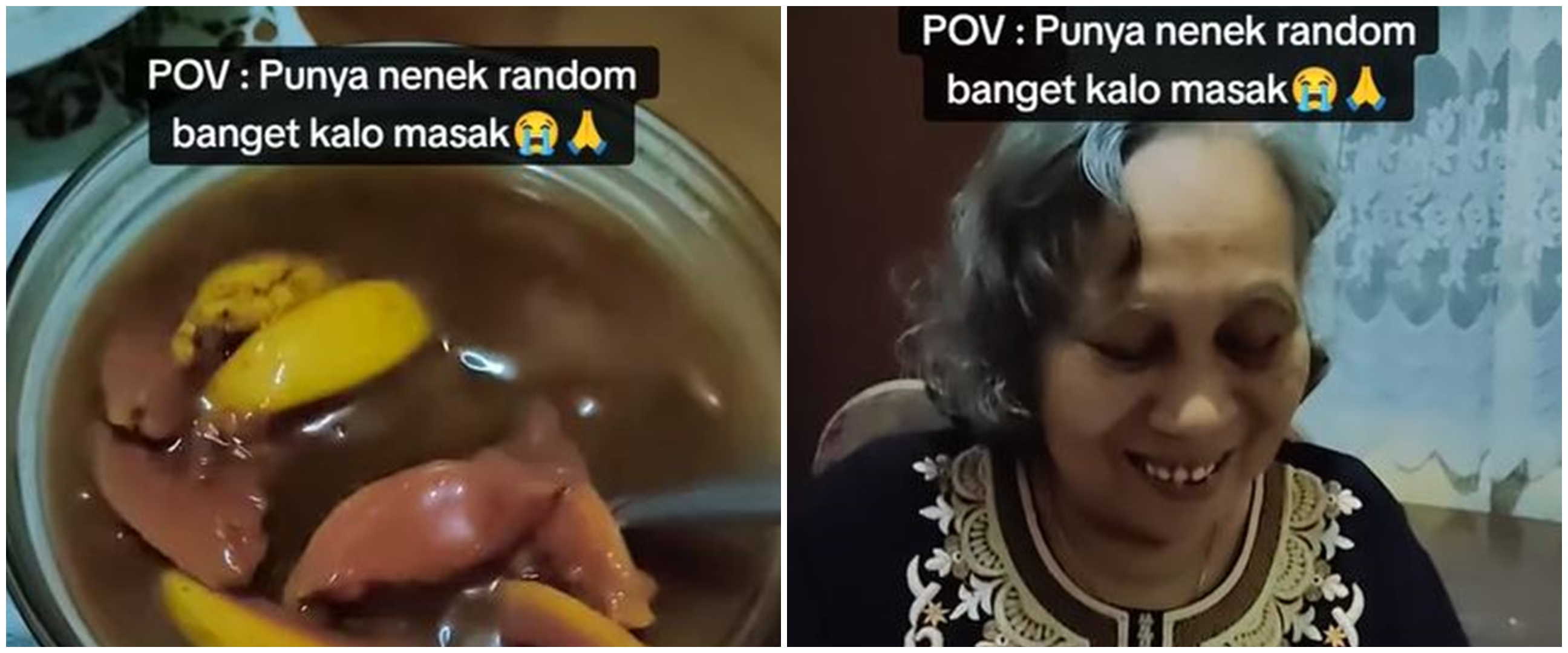 Bukan pisang, cowok ini perlihatkan kreasi kolak buatan neneknya yang unik, bikin warganet curhat