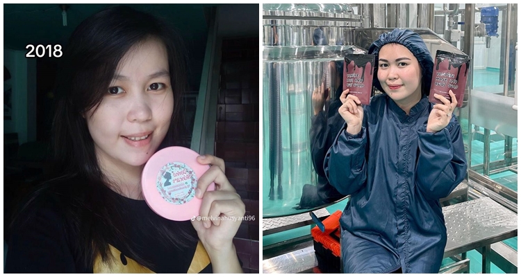 Akui dulu glow up modal skincare mengandung merkuri, ini 11 potret dulu dan kini Melvina Husyanti