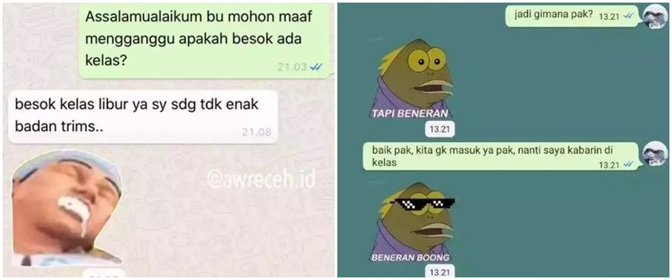 11 Chat lucu mahasiswa dibalas stiker sama dosen ini bikin greget, auto jengkel bacanya