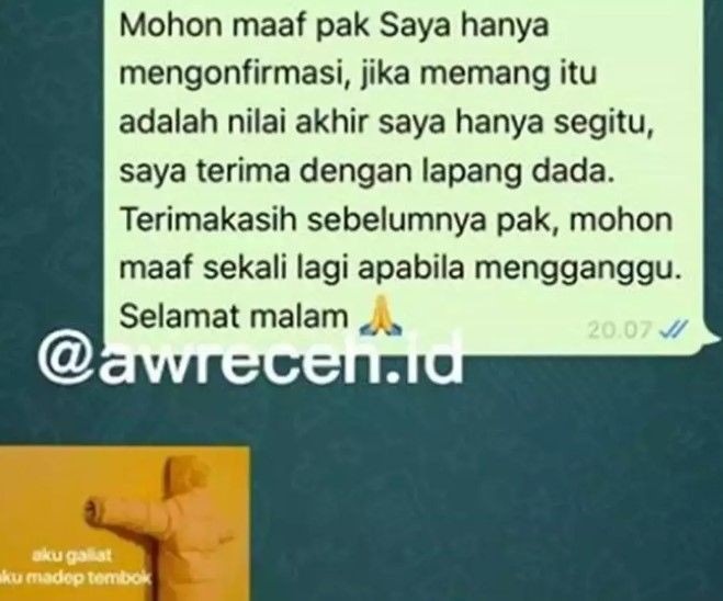 11 Chat lucu mahasiswa dibalas stiker sama dosen ini bikin greget, auto jengkel bacanya