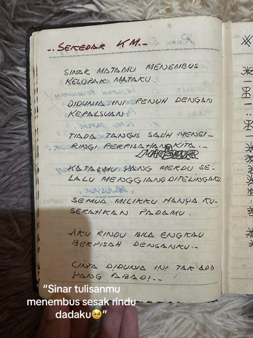 Momen anak temukan diary mendiang ayahnya tahun 1977, tulisan tangannya rapi bak pakai mesin ketik