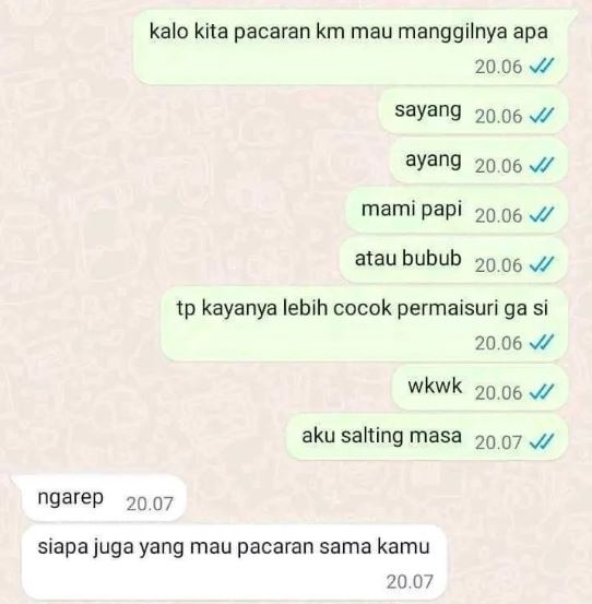 11 Chat lucu terlanjur berharap ini endingnya pedih harus terima kenyataan, ambyar pol