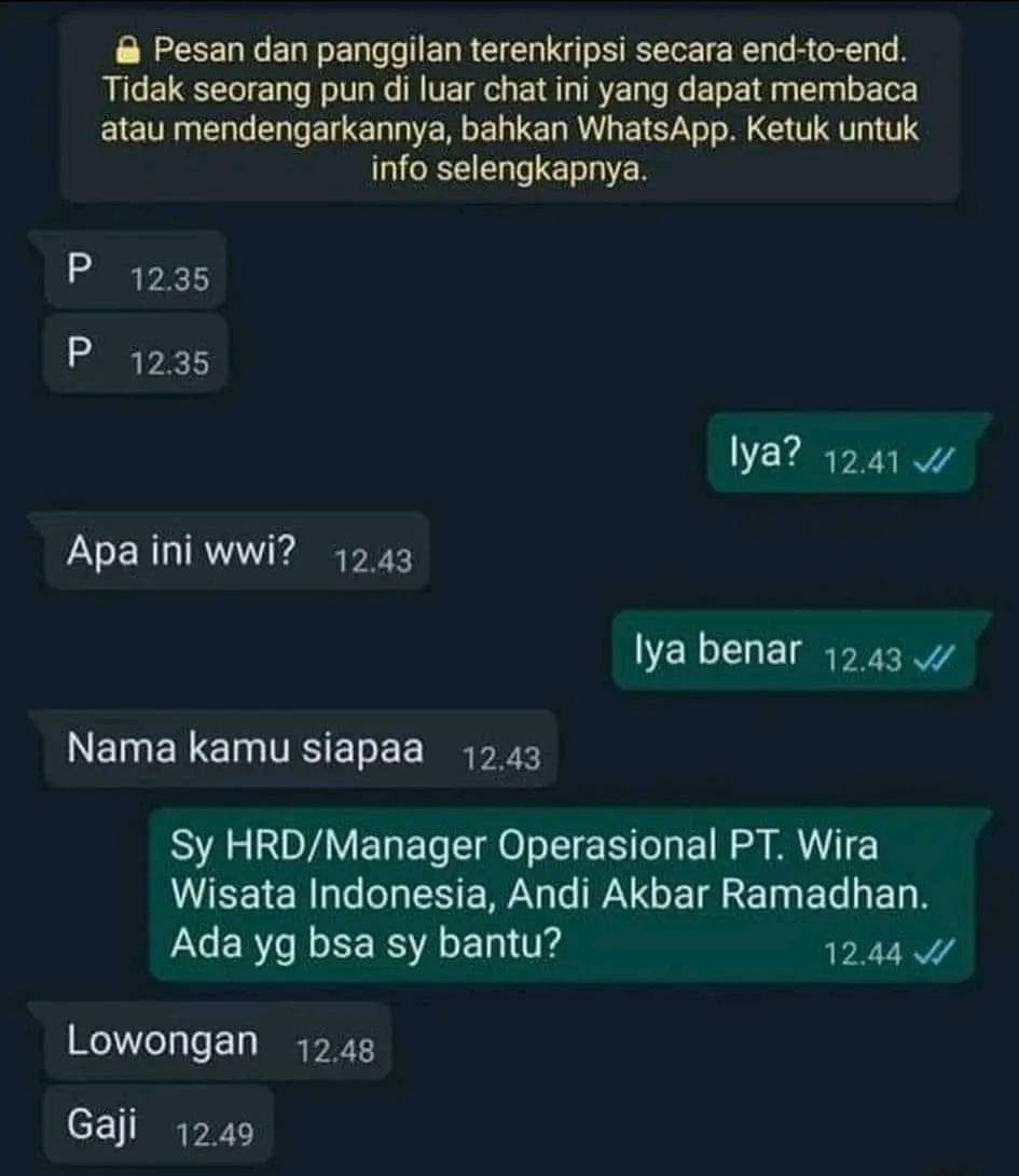 11 Chat lucu orang ngelamar kerja nggak niat ini caranya nyeleneh abis, bakal langgeng jadi penganggur