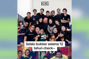 Seangkatan semasa kuliah, momen sirkel pertemanan konsisten bukber sejak 2012 ini tuai sorotan