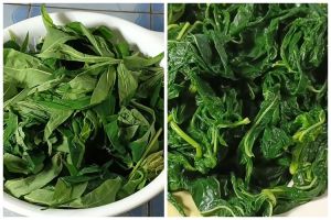 Tanpa diberi minyak goreng, trik merebus daun singkong agar empuk dan tetap hijau pakai 2 bahan dapur