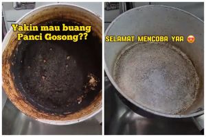 Bukan digosok sitrun, ini cara ampuh enyahkan noda gosong di panci agar kinclong pakai 3 bahan dapur
