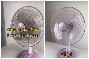Cuma 5 menit dan tak perlu dibongkar, ini trik bersihkan kipas angin berdebu cukup pakai 3 bahan dapur