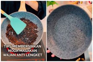 Tanpa direndam berjam-jam, ini trik mudah hilangkan kerak gosong di wajan cuma pakai 2 bahan dapur