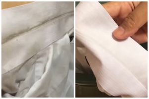 Tanpa pemutih, ini cara hilangkan noda hitam di kerah baju putih pakai tambahan 1 bahan dapur