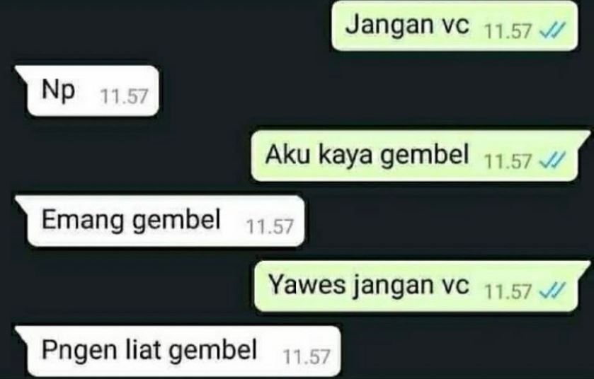 11 Chat lucu insecure dengan pasangan ini bikin pesimis, kurang motivasi nih