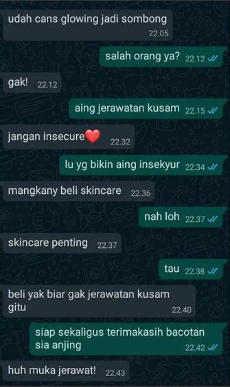 11 Chat lucu insecure dengan pasangan ini bikin pesimis, kurang motivasi nih