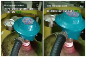 Bukan mengganti karet seal, ini trik menghentikan tabung gas elpiji bocor ditambah 1 alat sederhana