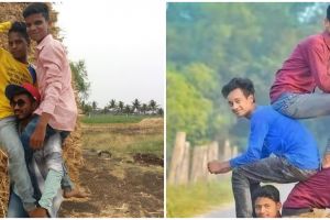 11 Potret kocak warga Vrindavan saat foto ini bikin sakit perut, gayanya di luar prediksi