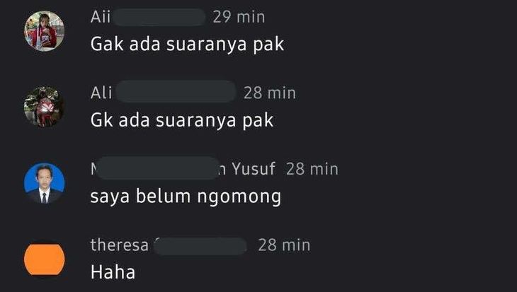 11 Chat lucu saat Zoom Meeting ini receh abis, bacanya bikin cekikikan
