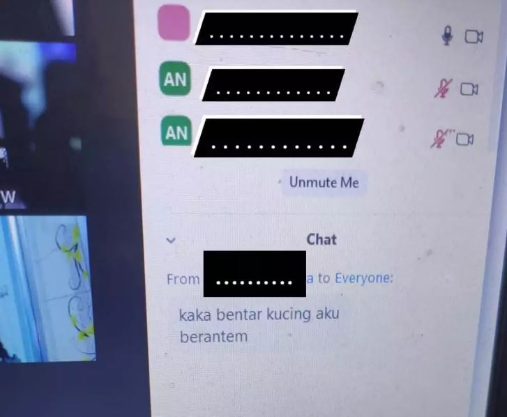11 Chat lucu saat Zoom Meeting ini receh abis, bacanya bikin cekikikan