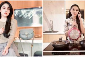 Tak bisa masak padahal difasilitasi dapur mewah, 11 potret area masak Sandra Dewi punya private