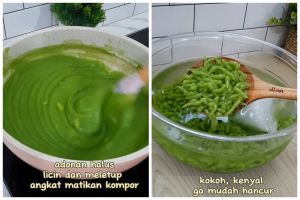 Tanpa pakai cetakan, wanita ini bikin cendol semakin kenyal, nggak mudah hancur, dan antigagal