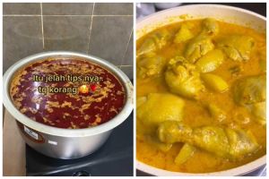 Tak perlu dipisahkan kuahnya, emak-emak ini punya trik masak gulai ayam supaya nggak cepat basi