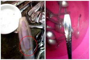Tak perlu direndam air panas, ini trik cepat bersihkan noda karat pada sendok pakai 2 bahan dapur