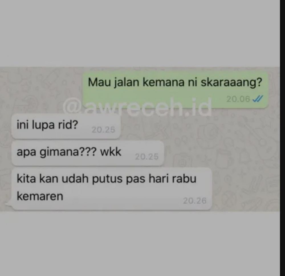 11 Chat lucu sama mantan bikin gagal move on, udah terbang tinggi malah dihempas kenyataan