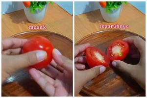 Tambah 1 bahan dapur, ini trik simpan sisa potongan tomat agar tak busuk dan berjamur