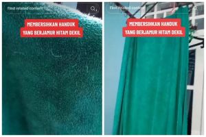 Bukan pakai sitrun atau pemutih, ini trik cuci handuk dekil yang berjamur cuma dengan 2 bahan dapur