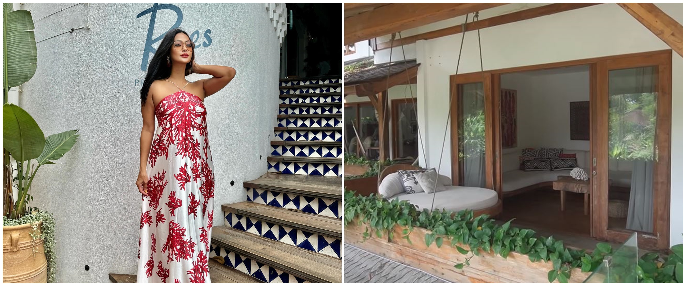 Penuh barang antik asal Afrika, 11 potret kamar Indah Kalalo ini walk in closetnya nuansa kayu