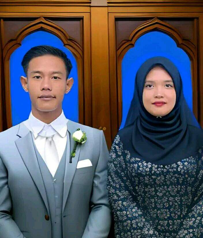 Pasangan nikah di KUA tak ada foto pengantin ini minta netizen editin, 9 potret hasilnya bikin takjub
