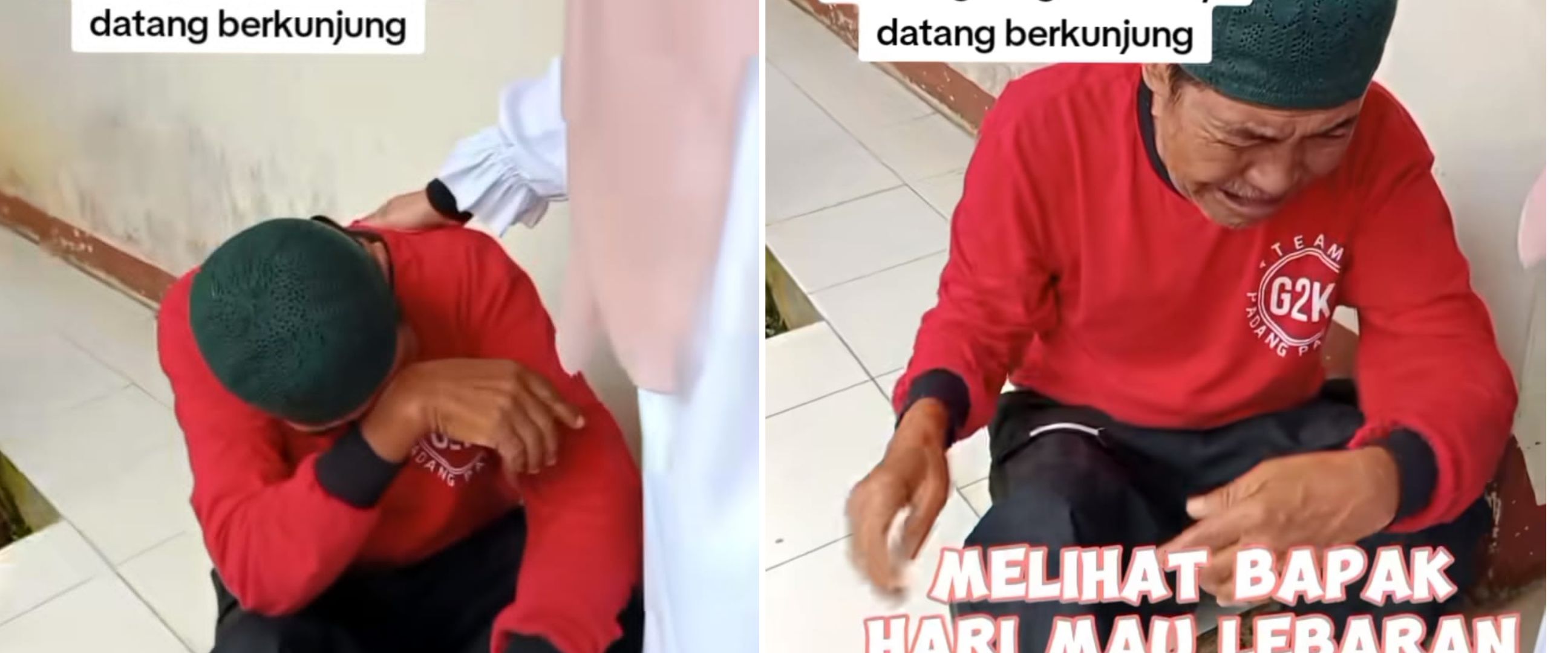 Tak kunjung dijenguk anaknya, momen orang tua menangis di panti jompo ini bikin ikutan nyesek